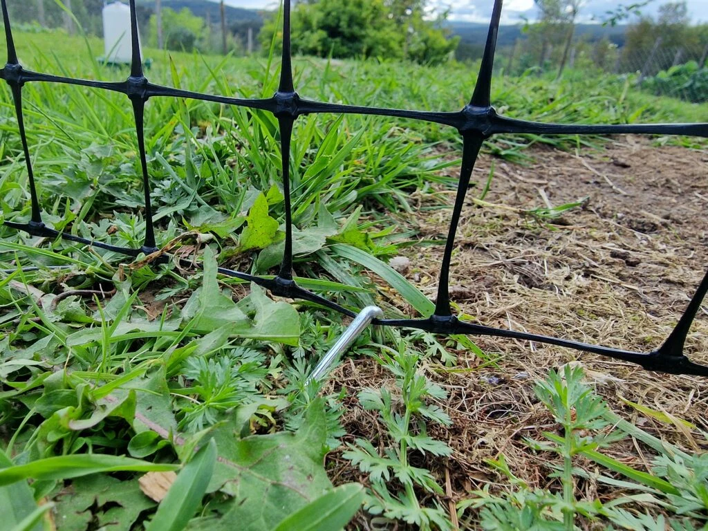 Ground peg used to secure the fence to the ground